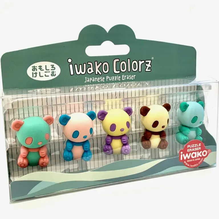 IWAKO Japanskt Pusselsudd Panda Set